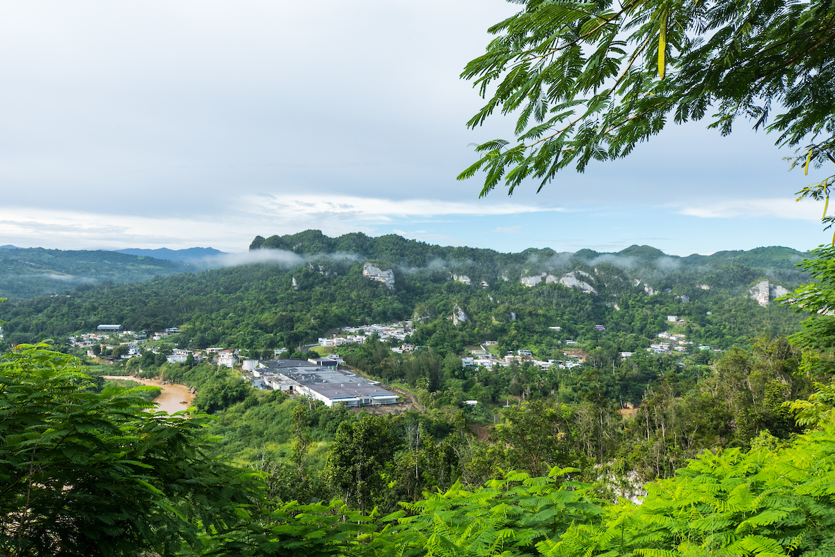 View of the mountains in Ciales.