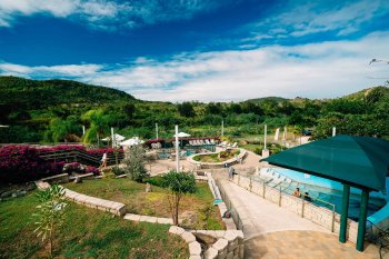 Coamo's beautiful and popular hot springs.