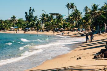 View of Jobos beach in Isabela.