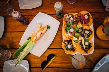 Elotes and Tacos from Acapulco restaurant