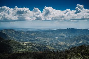 Gorgeous mountain view in Puerto Rico's central region.