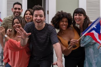 Jimmy Fallon is all smiles in Puerto Rico