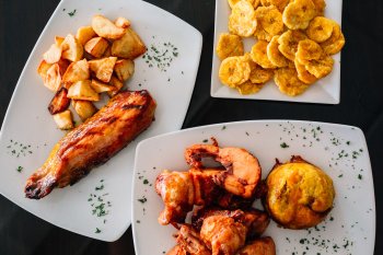 Traditional dishes served at Marcelo Restaurant in Caguas