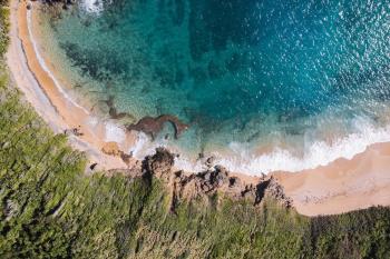 Stunning aerial view of Playa Escondida in Fajardo.