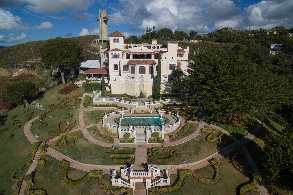 Aerial view of the Castillo Serrallés 