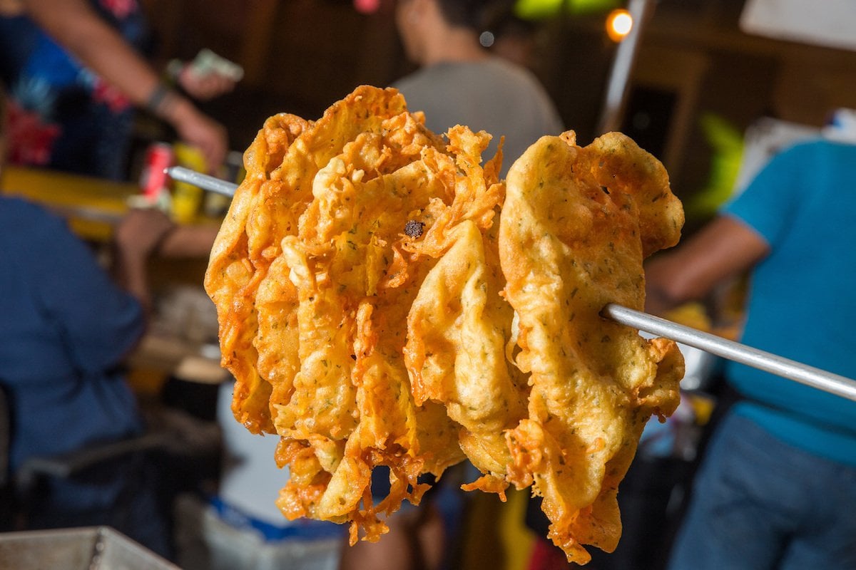 Deliciosa comida callejera en Ponce. 