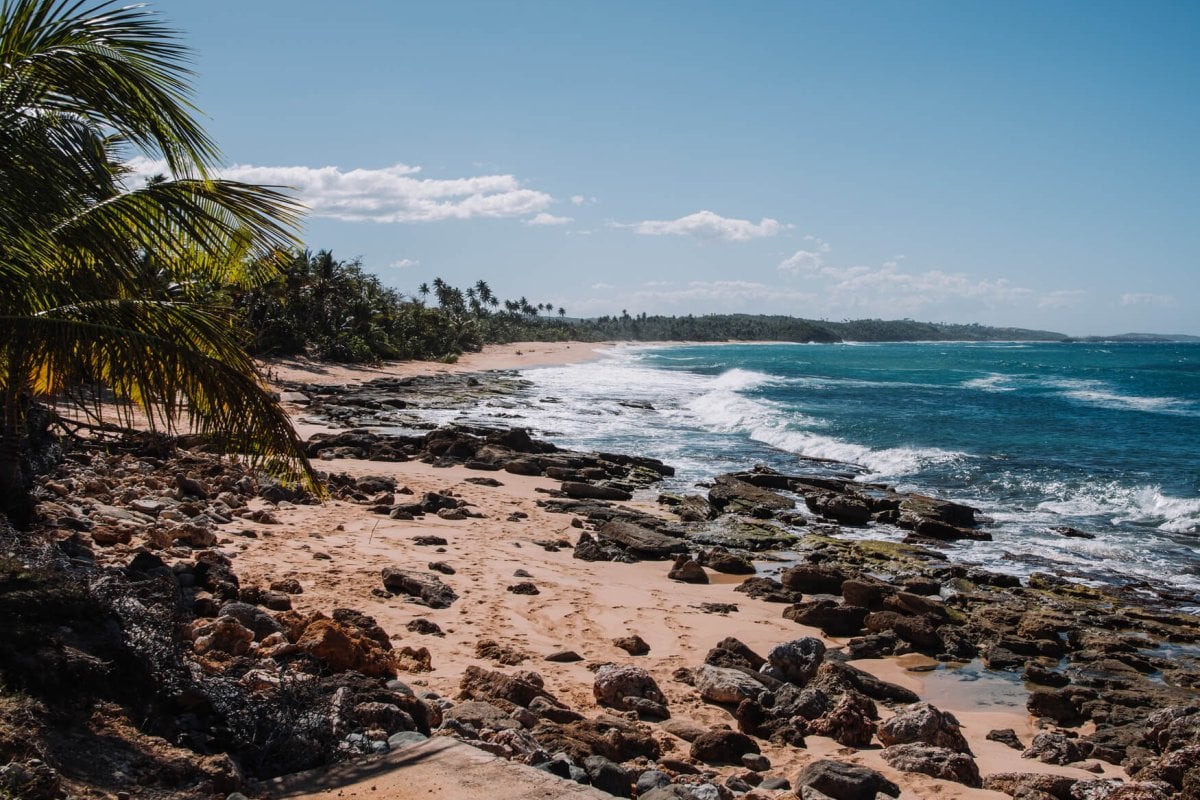 Sunny day at Los Tubos beach. 