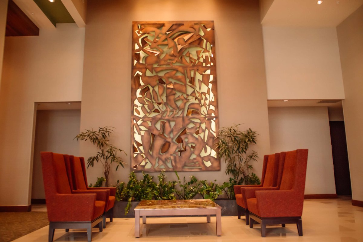 lobby view of the Hyatt Place Hotel and Casino in Manatí.