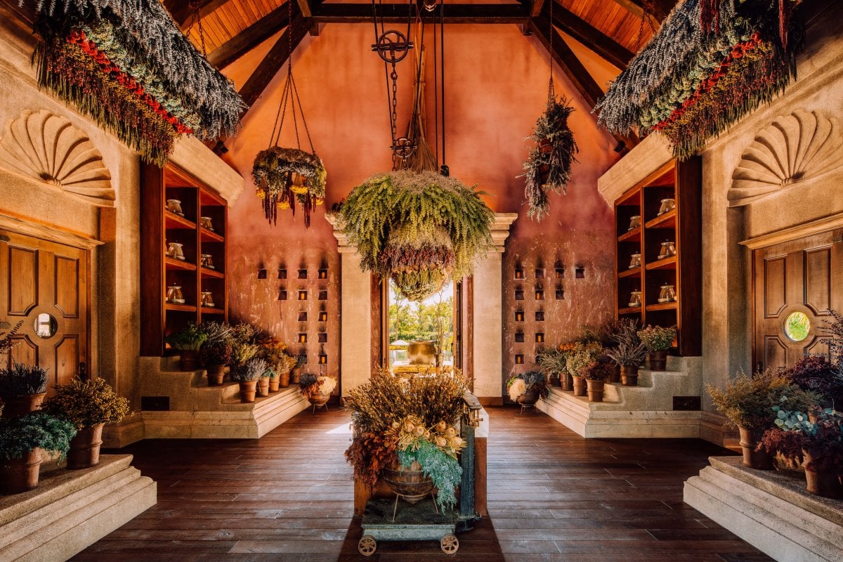 Interior view of spa botanico at Dorado Beach Resort, a Ritz-Carlton Reserve. 