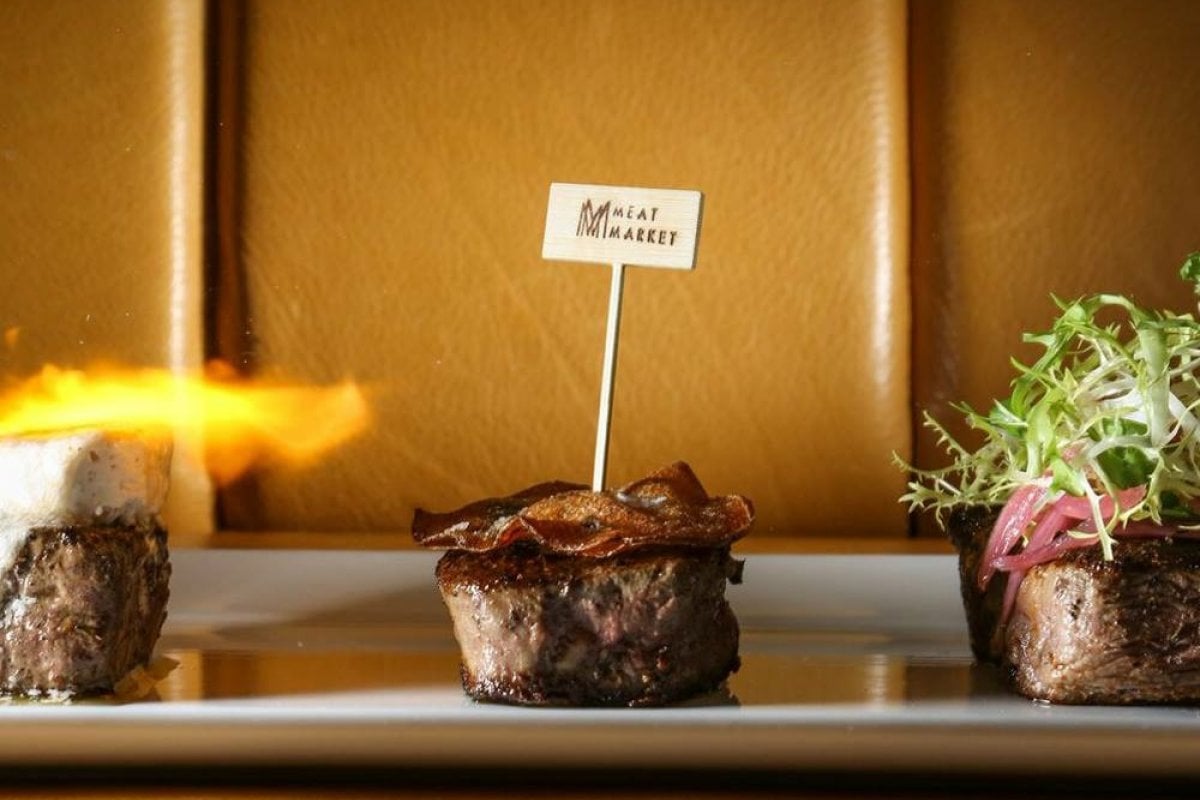 Steaks on display at Meat Market Miami in Carolina.