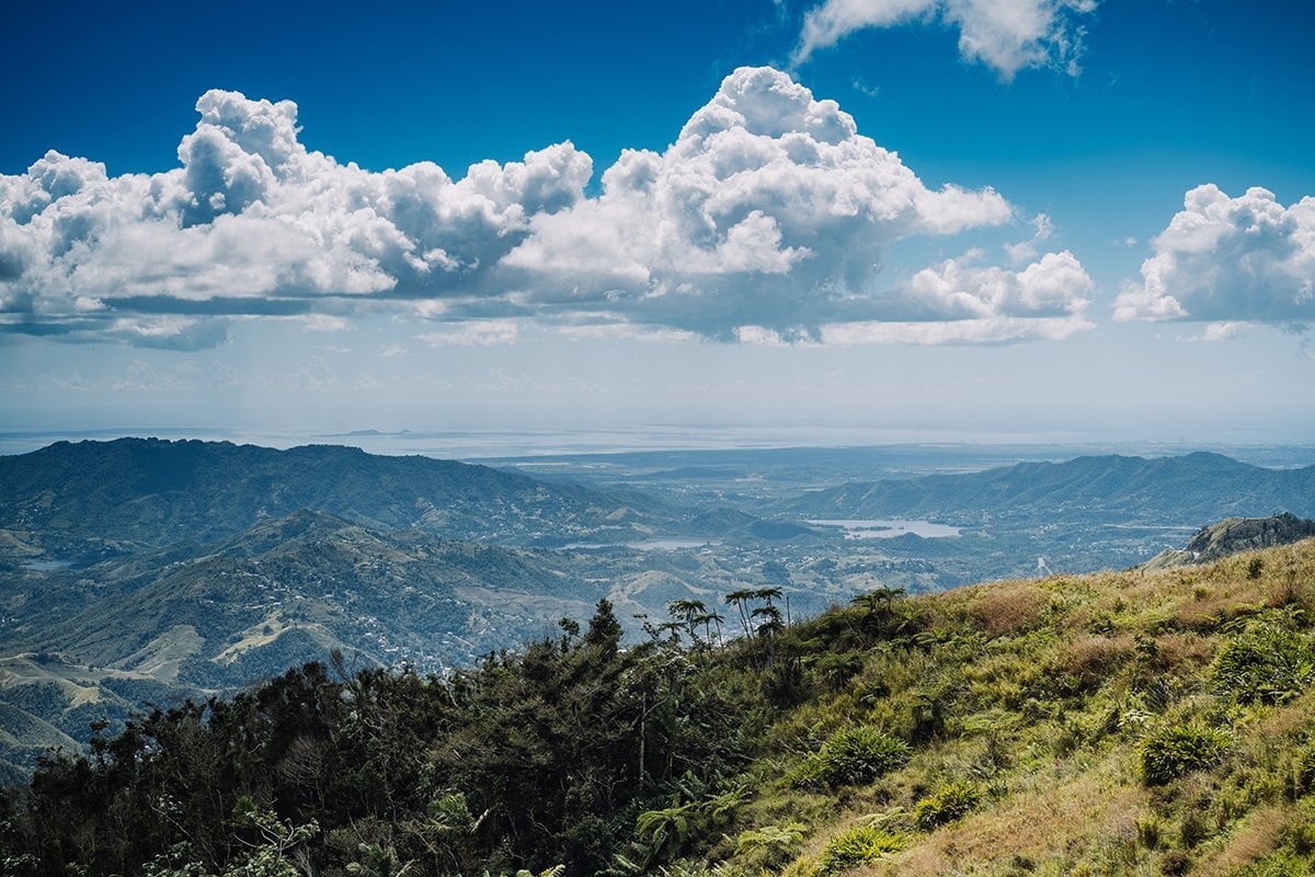 La vista desde el mirador entre Orocovis y Villalba. 