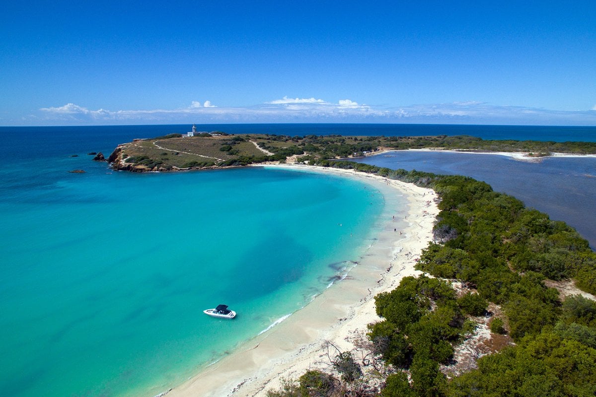 Vista aérea de La Playuela en Cabo Rojo.