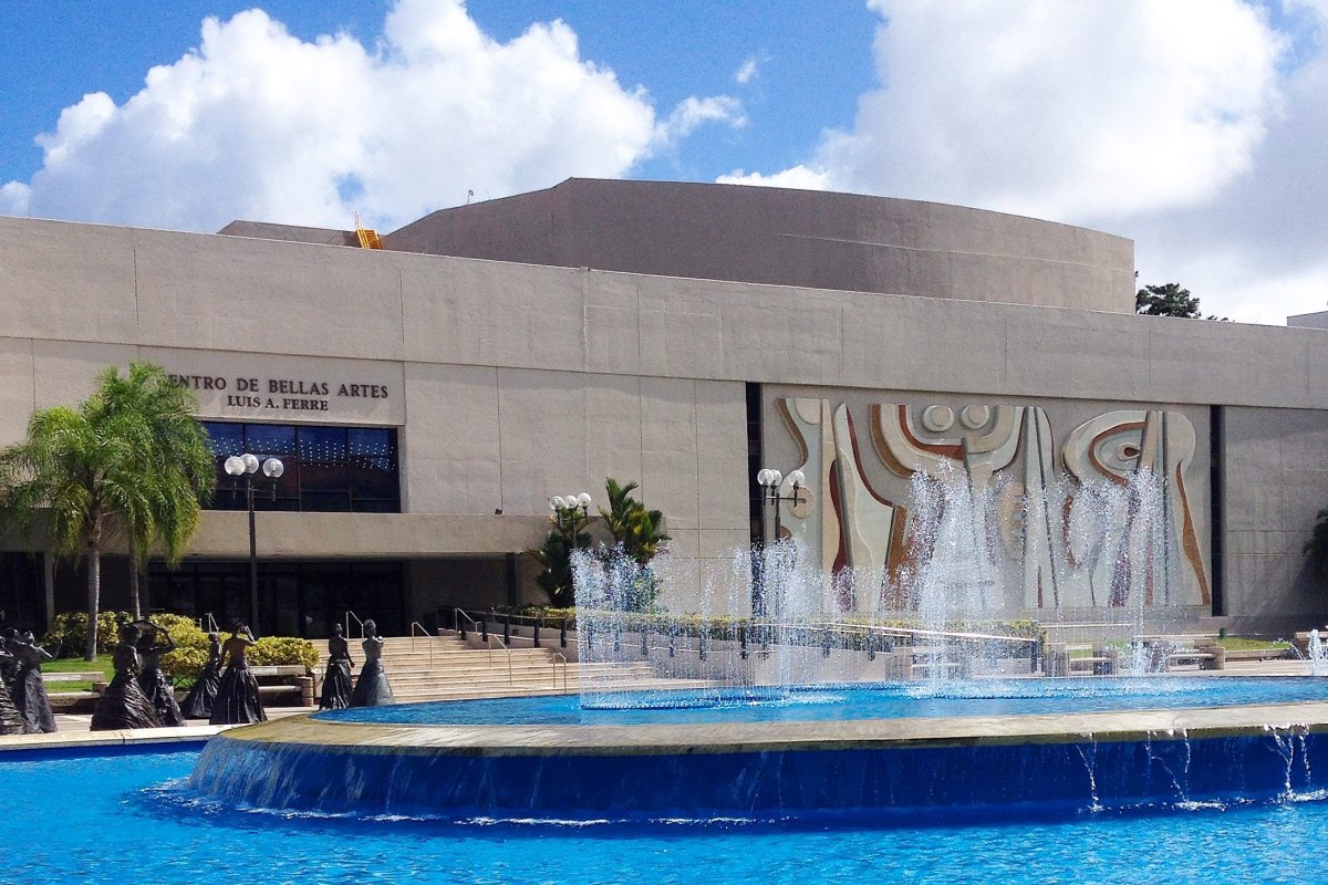 Front view of the Luis A. Ferré Performing Arts Center