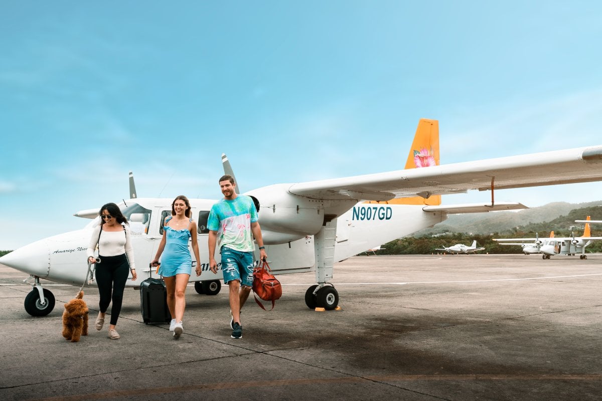 Volar a Culebra.