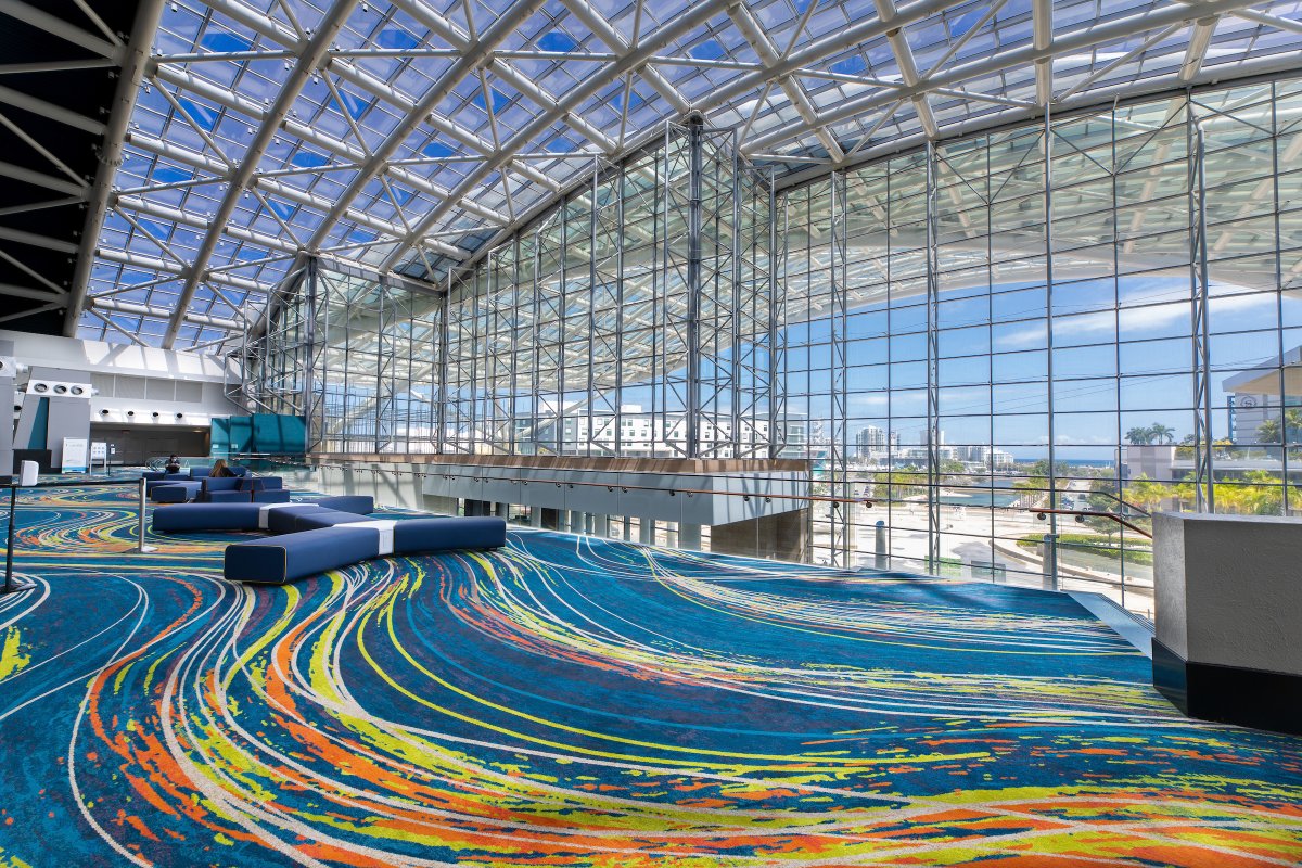 Interior view of Puerto Rico's Convention Center.