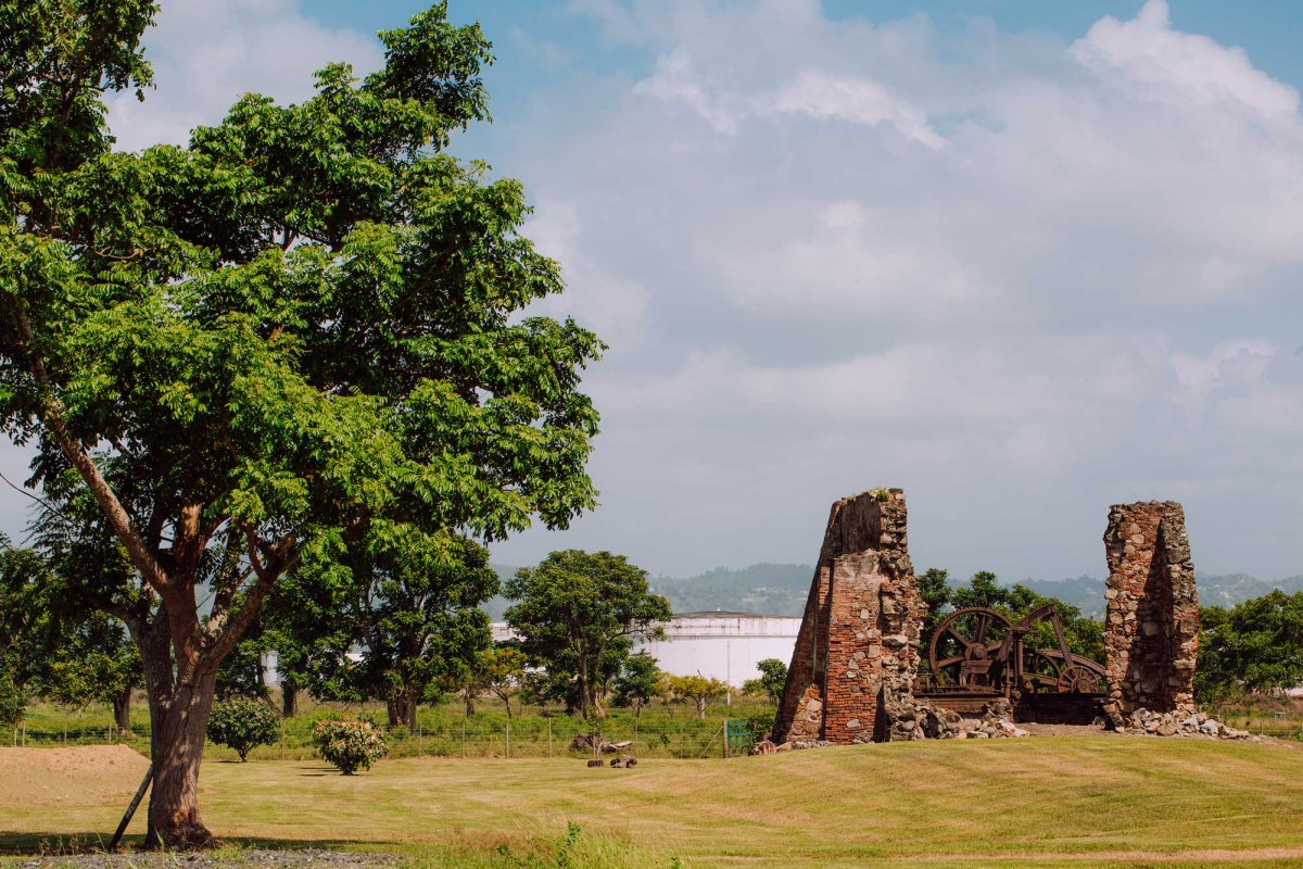 Ruins of the Hacienda Santa Lucía, a former sugar mill, in Yabucoa, Puerto Rico.