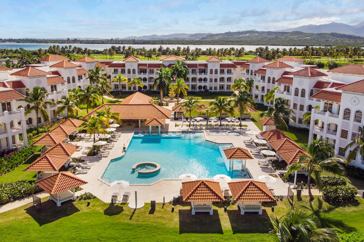 Aerial resort view of the Hyatt Regency Grand Reserve