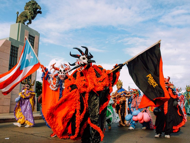 Vejigante carnival mask, Puerto online Rico