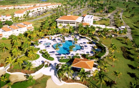 Aerial view of Hilton Ponce Golf & Casino Resort. 