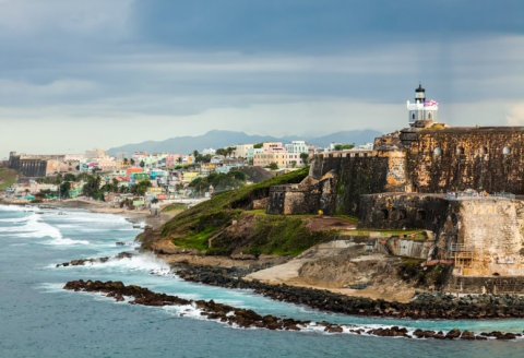 Aerial view of El Morro