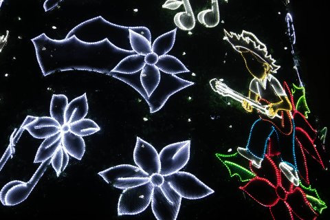 Puerto Rico Christmas lights decoration.