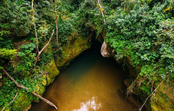 a cave at the Tanamá River in Utuado