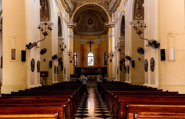 Inside view of the San Juan Cathedral.