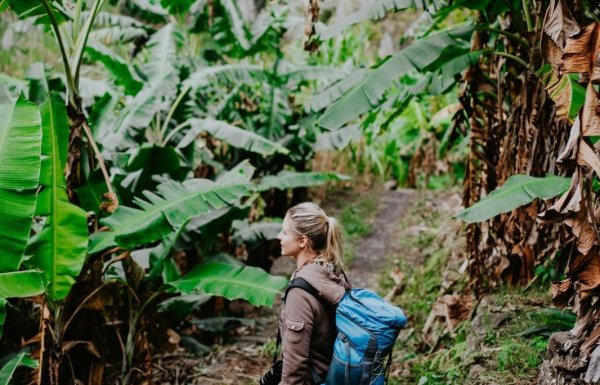 A woman sets off to volunteer with World Central Kitchen in the mountains of Puerto Rico. 