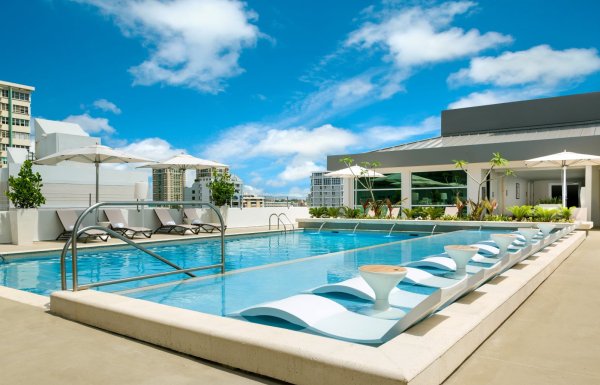 Rooftop pool at AC San Juan Hotel