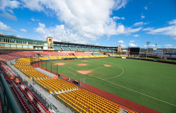 A view of Hiram Bithorn Stadium in San Juan.