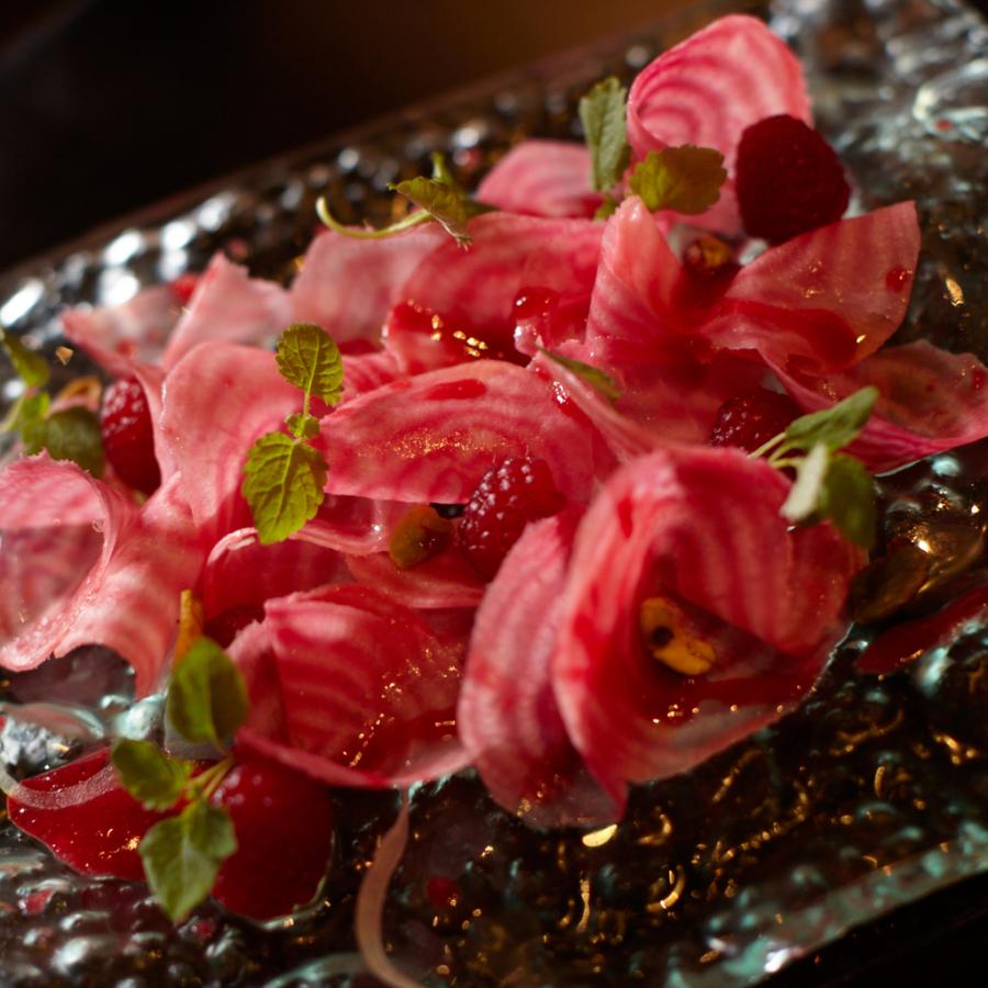 a bright, colorful vegetable dish at marmalade