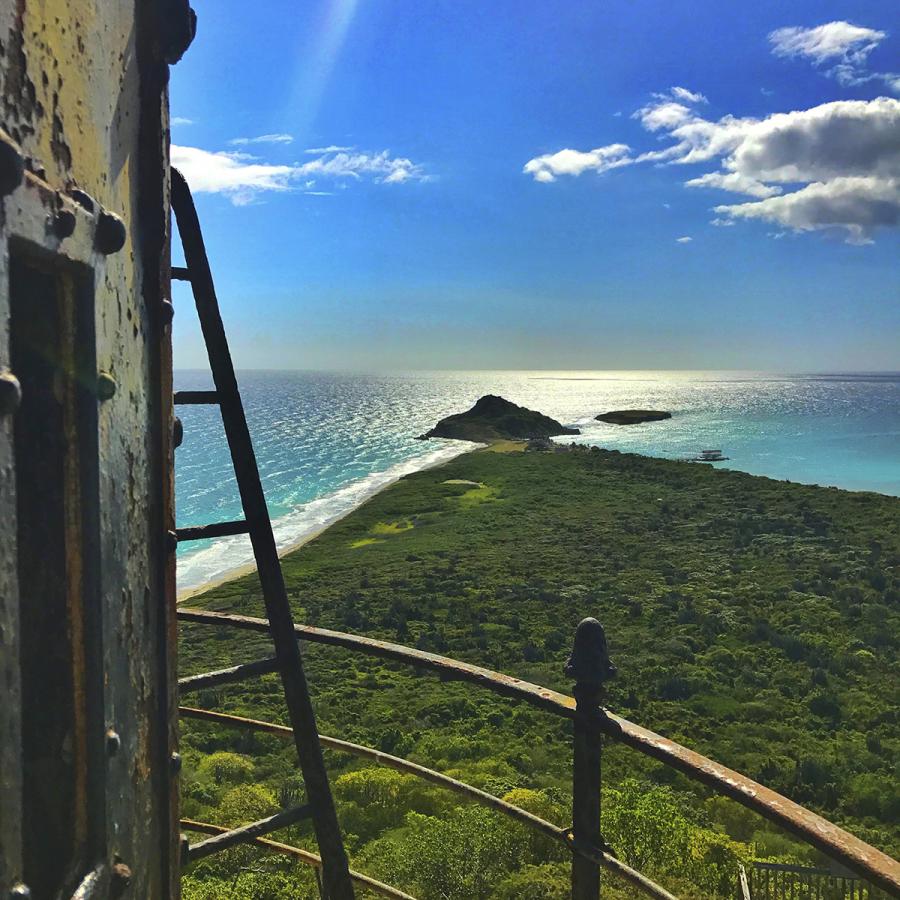 View of Caja de Muertos island in Ponce.