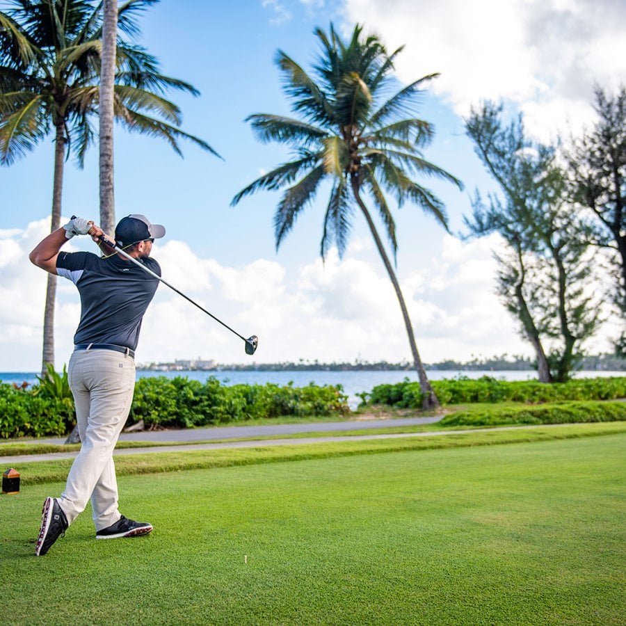 Golfing at Dorado beach resort