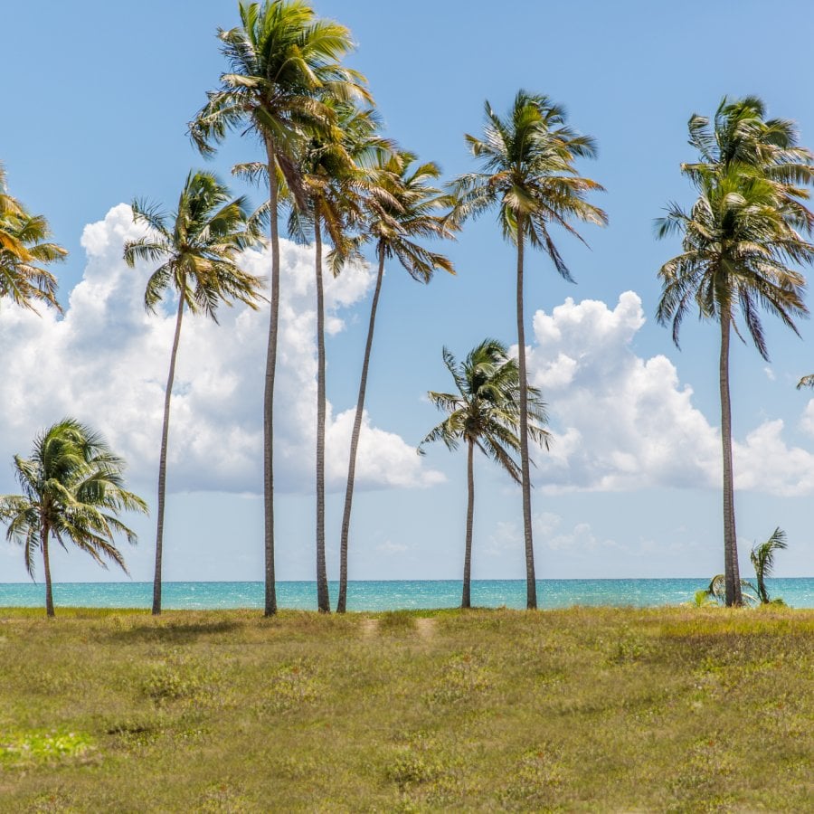 Vista de la playa de Humacao.