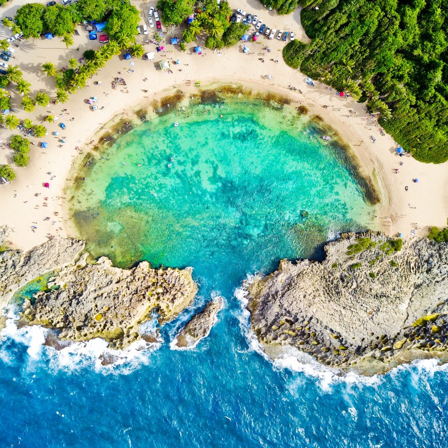 Aerial view of Mar Chiquita