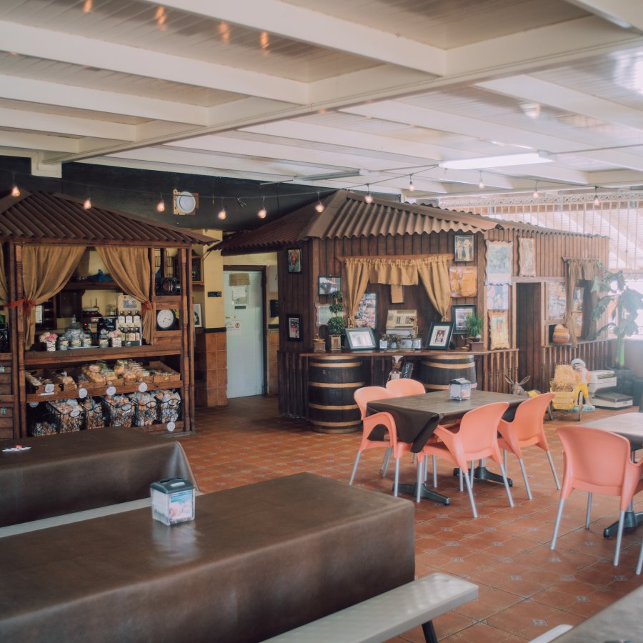 View of La Sombra restaurant along the ruta de la longaniza.