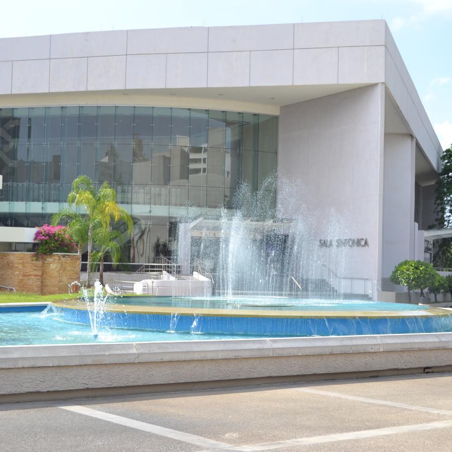 Outside view of the Sala Sinfónica at the Performing Arts Center in Santurce