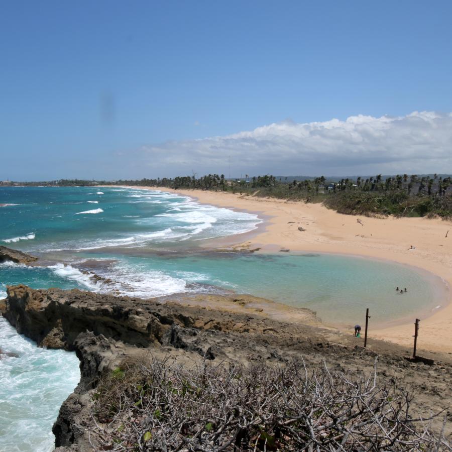 La Poza del Obispo beach in Arecibo.