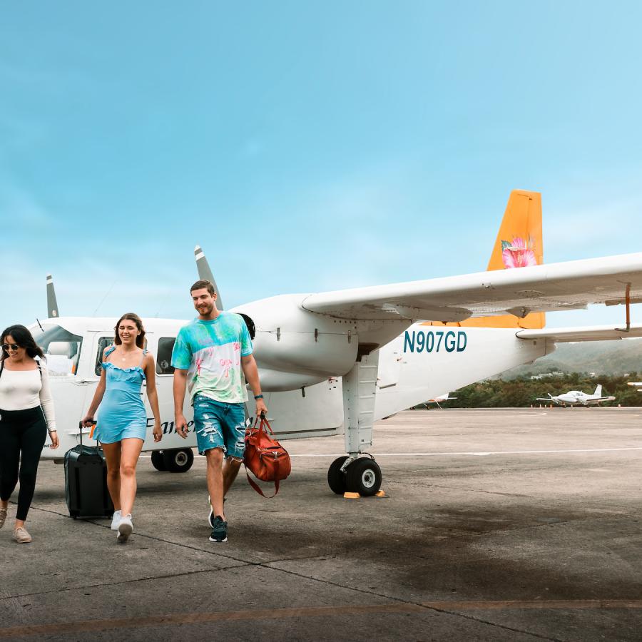 Volar a Culebra.