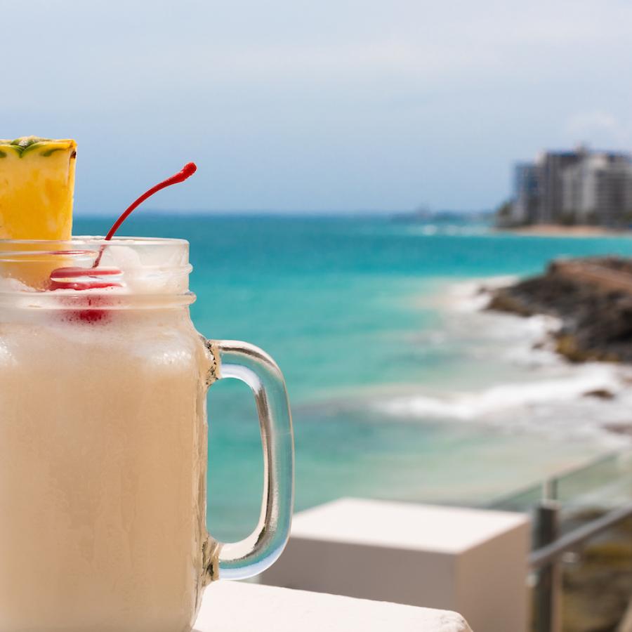 Pina Colada at the Vanderbilt Hotel