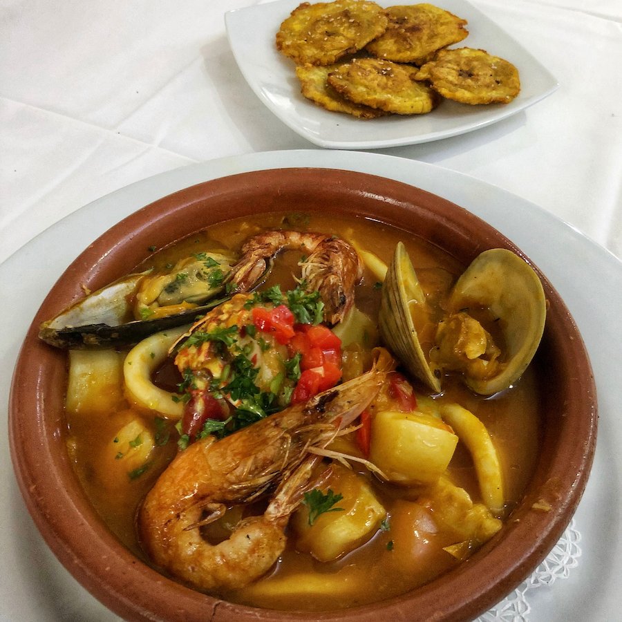 Asopao with tostones