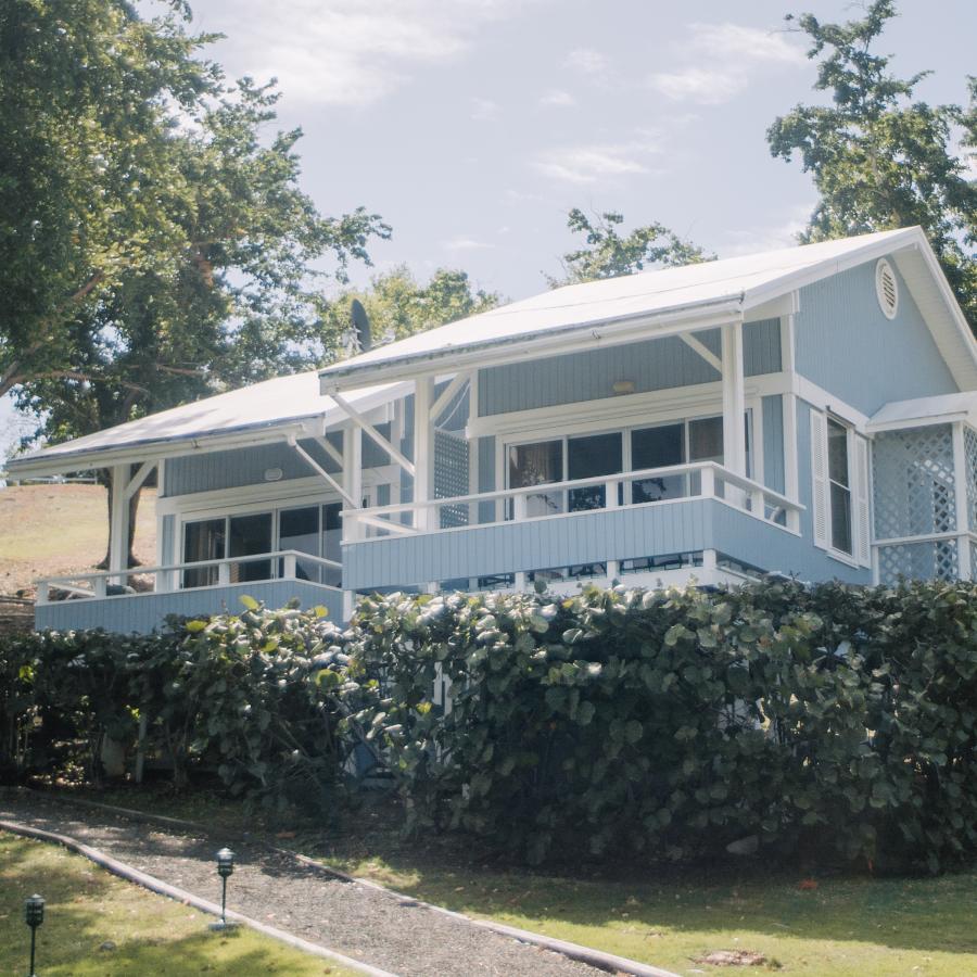 Front entrance to one of the villas at the Club Seaborne hotel in Culebra.