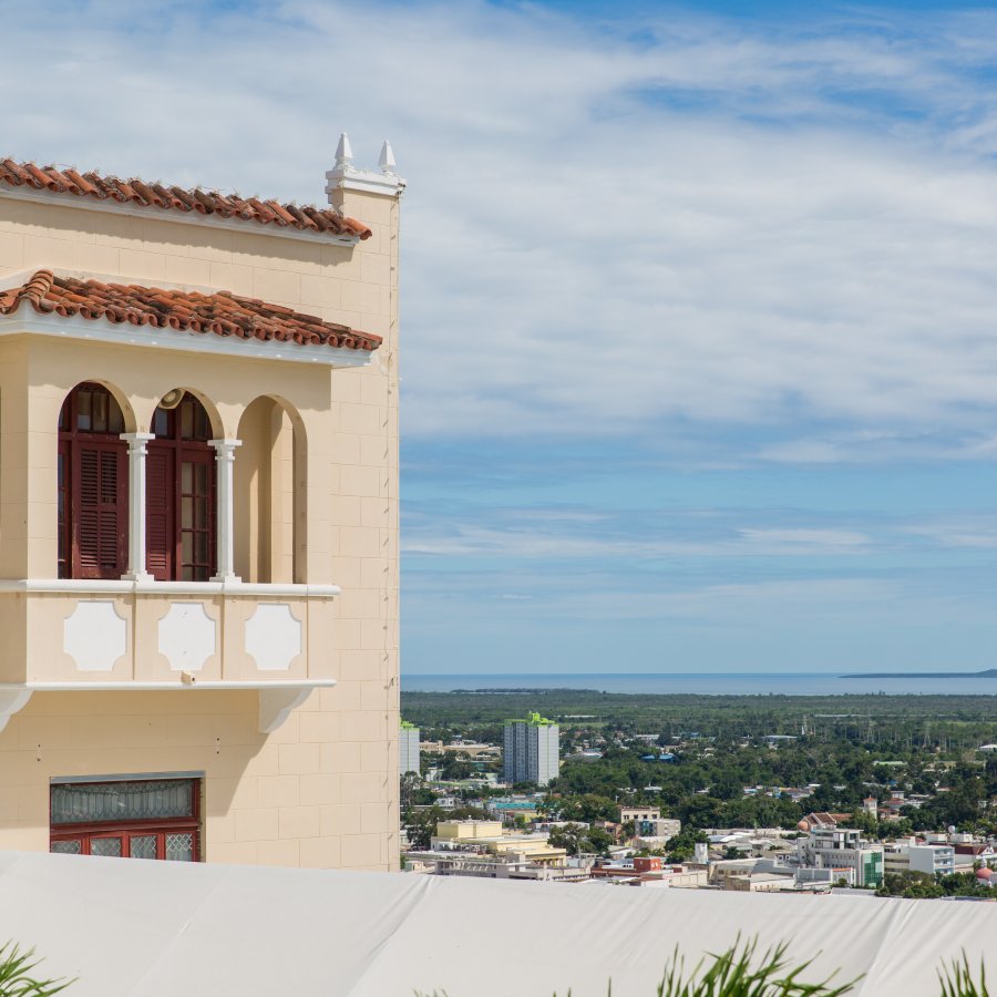 View of the Caribbean Sea from Ponce