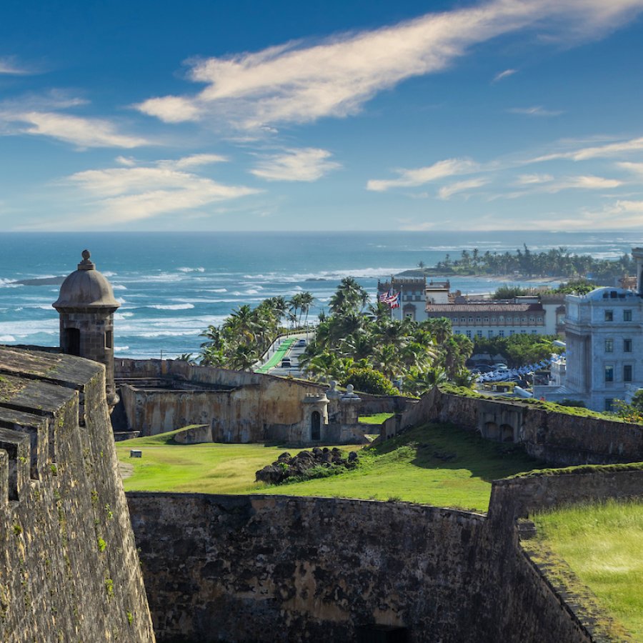 A view of Old San Juan from Castillo San Cristobal Fort