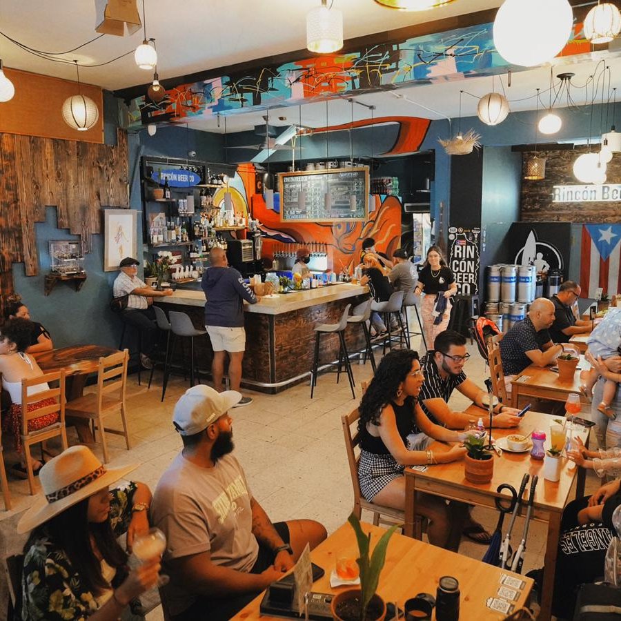 Inside view of Rincon Beer Co.