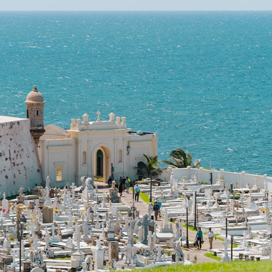 View of cemetary in Old San Juan.