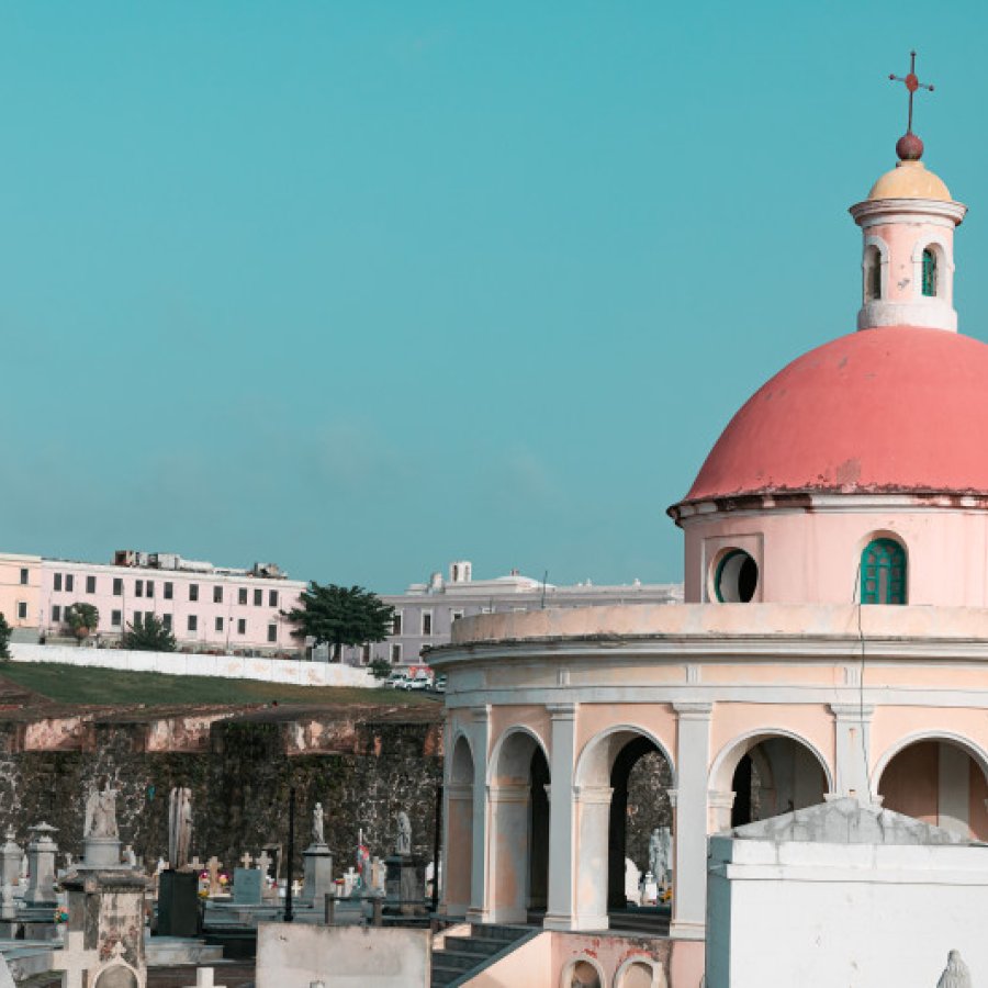 View of the Santa María Magdalena de Pazzis.