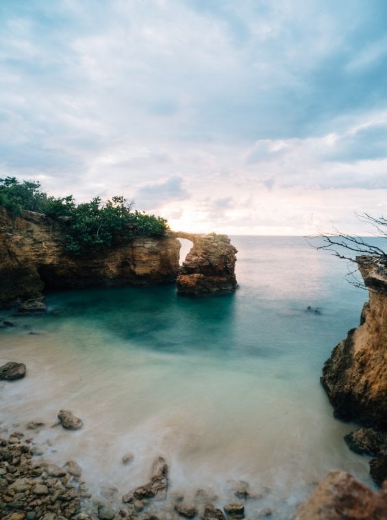 Natural stone bridge in Cabo Rojo.